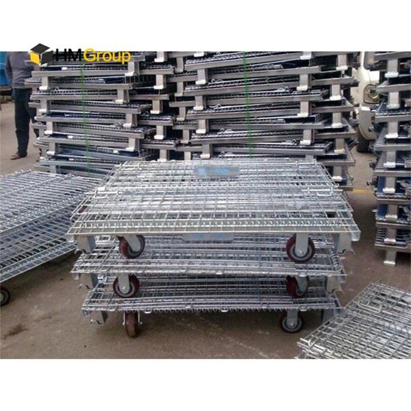 Stacking Storage Steel Container With Wheels