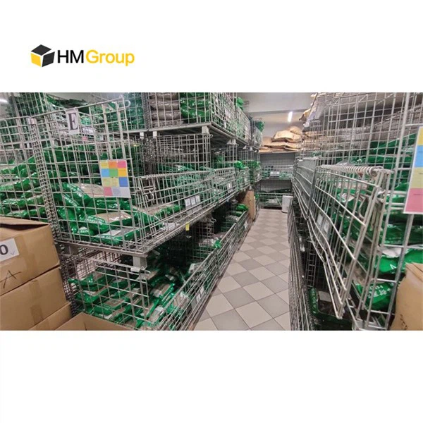 Stacking Storage Steel Container With Wheels